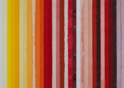 aquarel in vijf delen kleuren studie van Sikkens van Wim Konings
