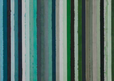 aquarel in vijf delen kleuren studie van Sikkens van Wim Konings
